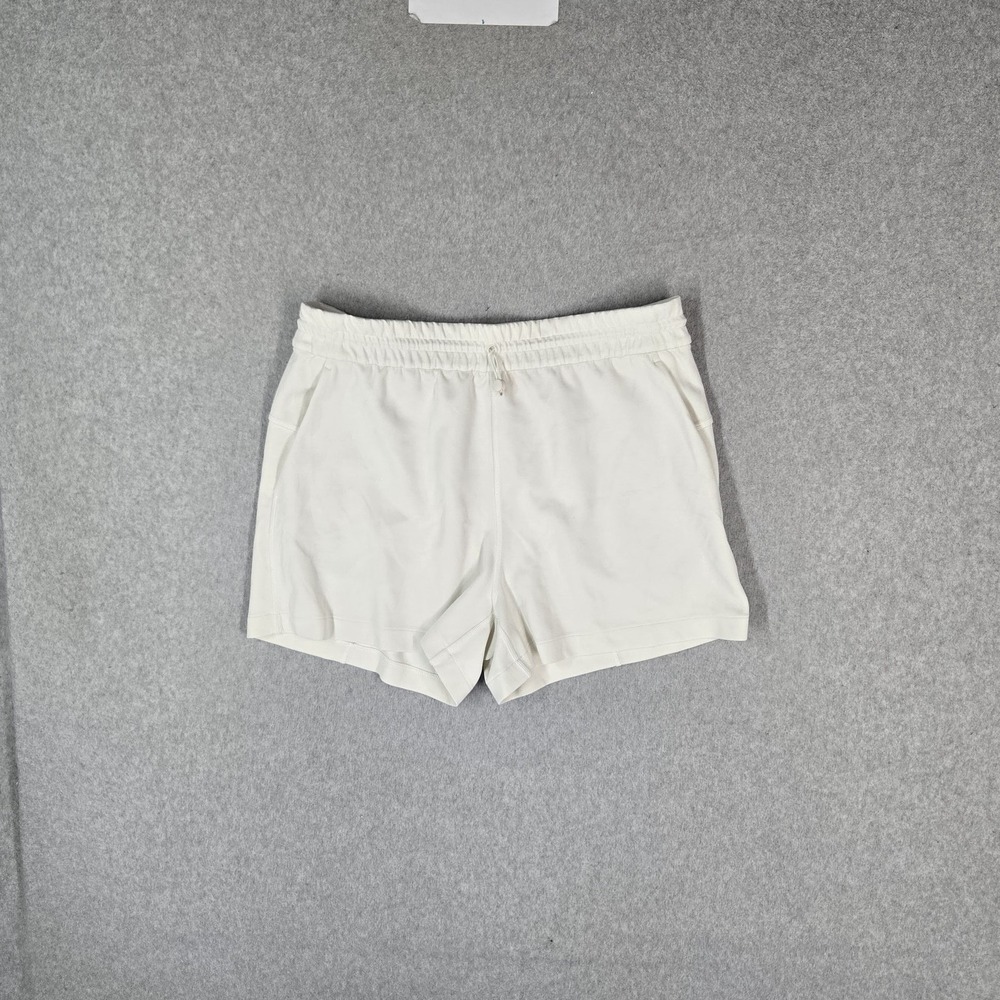 Lululemon Women Activewear Shorts 12 Ivory Softstream High Rise 4" Inseam